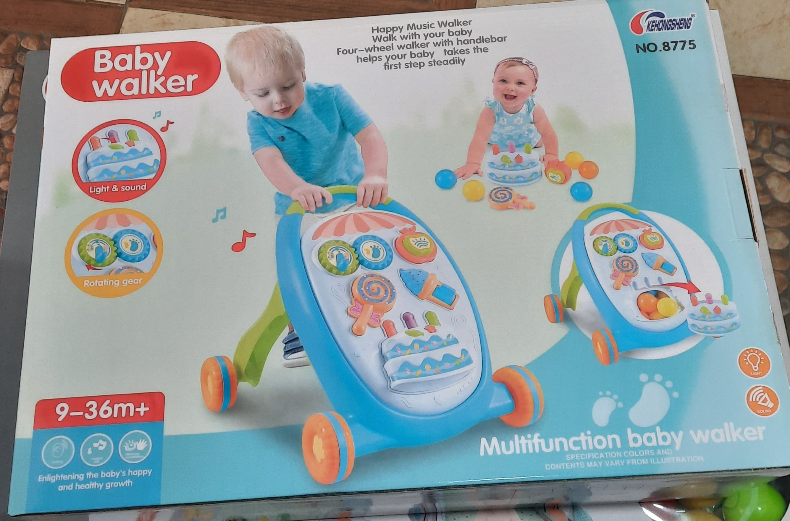 Multifunctional baby push walker