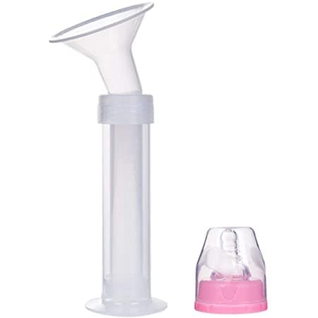 Syringe shaped manual breast pump