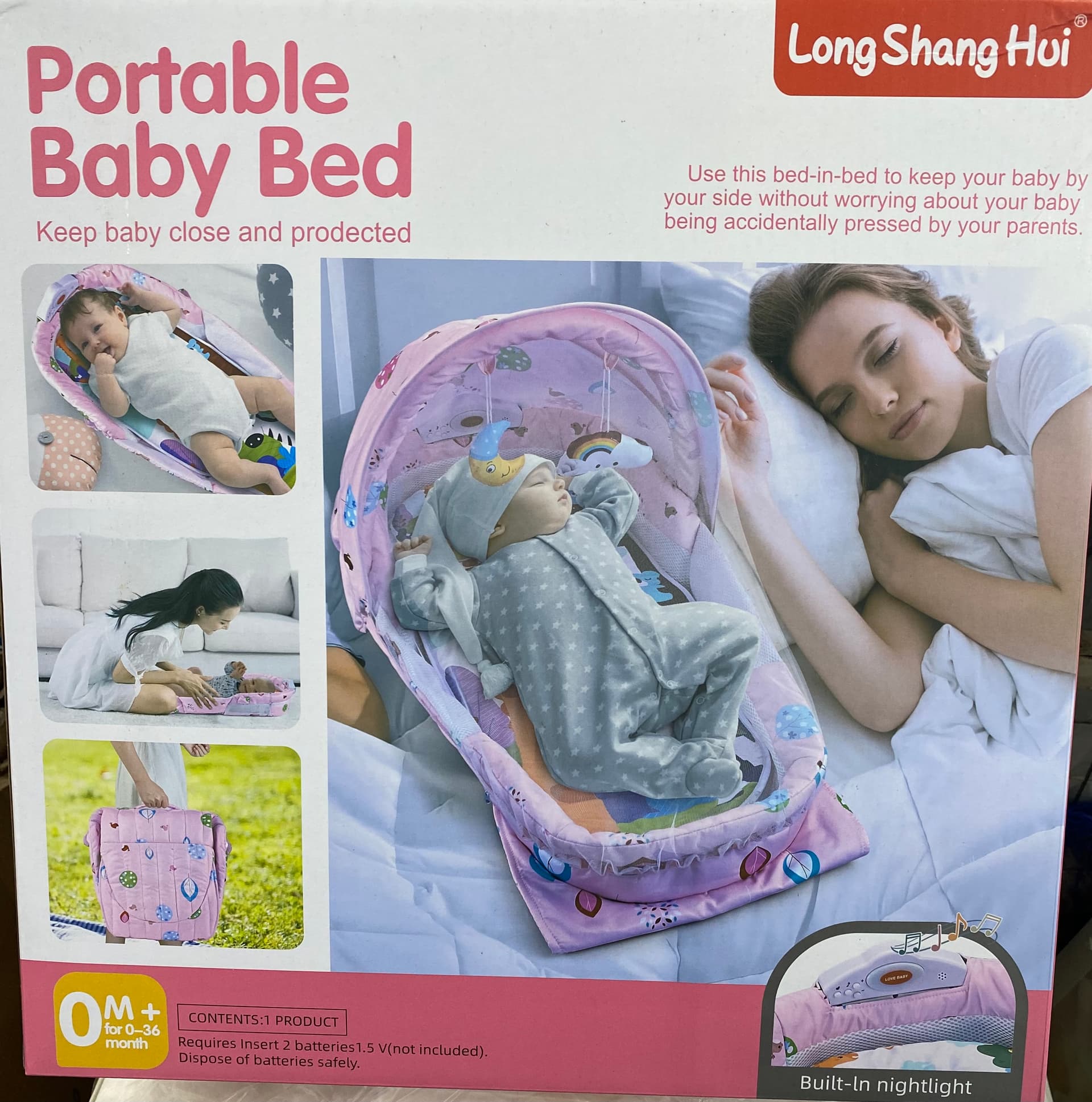 Portable baby bed