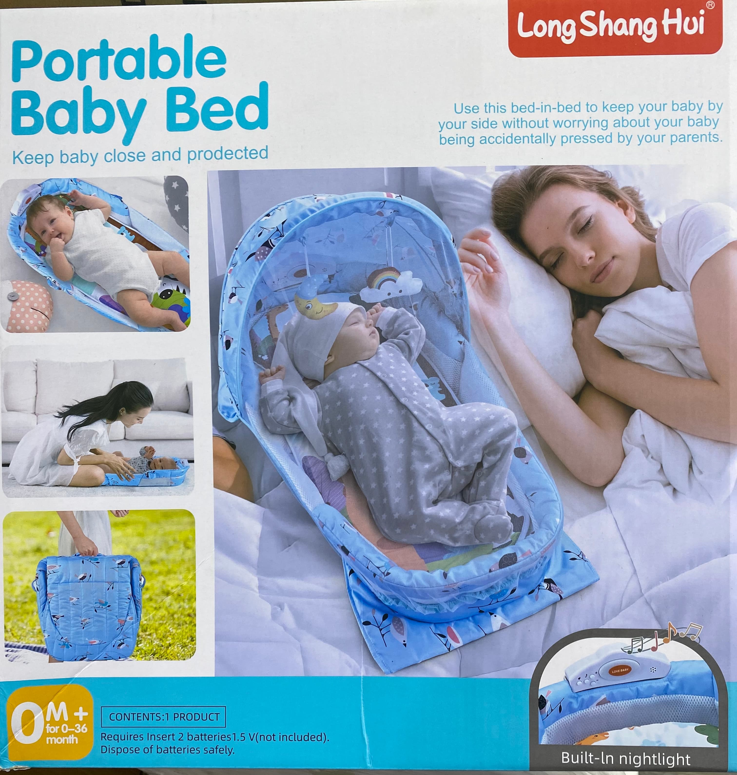 Portable baby bed