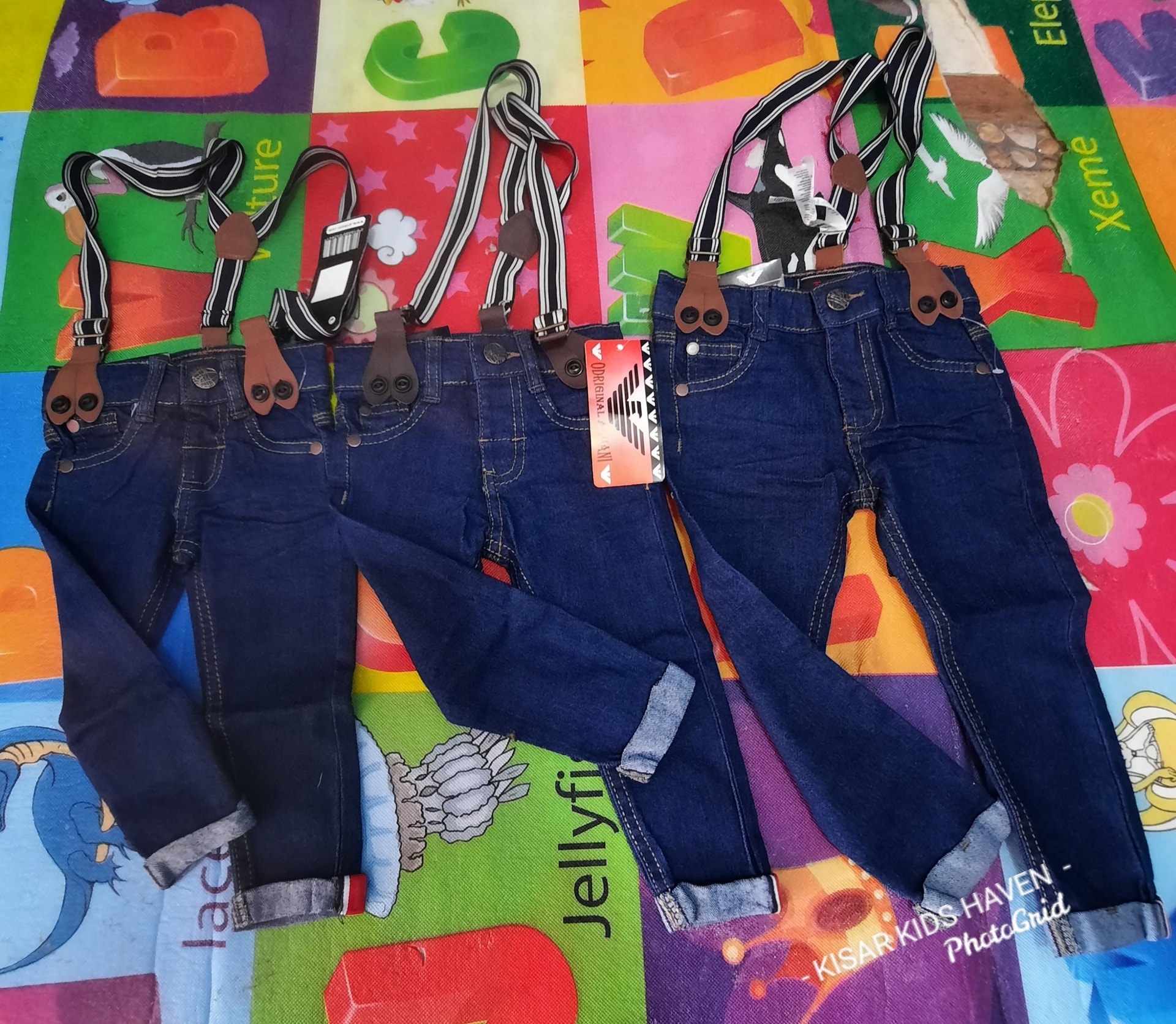 Boys Jeans with braces 12months, 18months, 36months