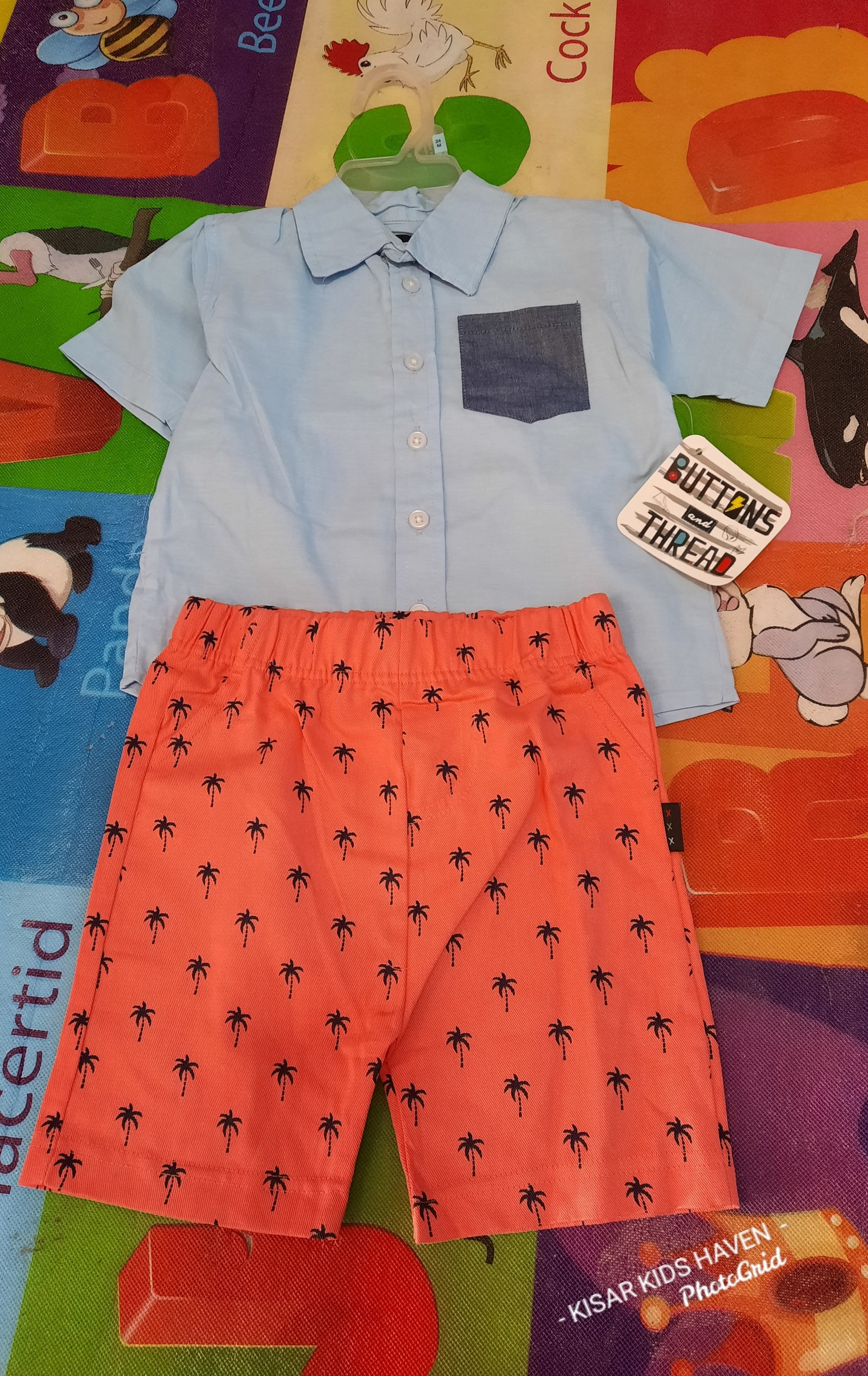 Boys shirt and shorts 24months or 2 yrs